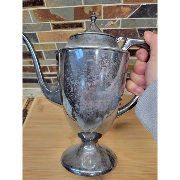 Vintage Coffee Service, Silver Plate, Server Pot, Sugar Creamer Set - Picture 6 of 7